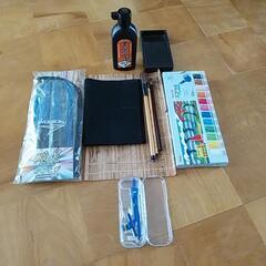 書道、絵具、縄跳びセット