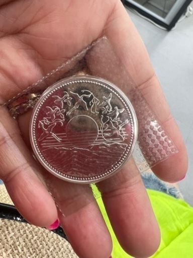 天皇御在位60年記念　1万円硬貨