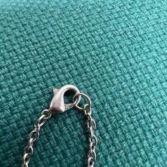 ダブルハートネックレス　シルバーの画像