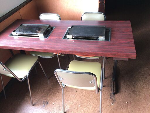 テーブル■32■7/16までに引き取り希望■複数あり■焼肉屋 ロースターテーブル マジックロースター MR-B3 2個  業務用 店舗用品 机