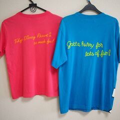 ペアでお得！！東京ディズニーリゾート Tシャツ ドナルド＆ミニー 女性Sと男性Mの画像