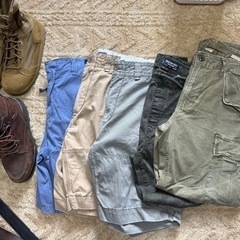 男性用、シャツ、ズボン、靴の画像