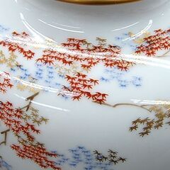 美術有田焼 深川製 花瓶 直径15.5×高さ20㎝ 宮内庁御用達 花びん 紅葉 花器  札幌市 清田区 平岡の画像