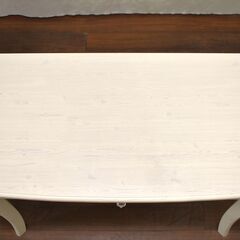 ≪zyt1518ジ≫ nitori/ニトリ 組み合わせデスク LIN-C 幅約100cm アンティーク調/クラシック/シャビ―/ホワイト/かわいい/おしゃれ/ガーリー/中古家具/宮城県仙台市 60517-07 の画像