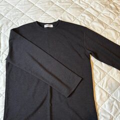 （古着）ダークグレーニットLサイズ販売