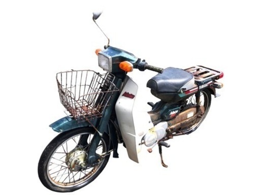 YAMAHA Mate A-V50 スーパーカブ　ヤマハ メイト バイク 車体　50cc 原付 2ストローク グリーン ※ジャンク レストア 現状品 希少 直接取引可能!!