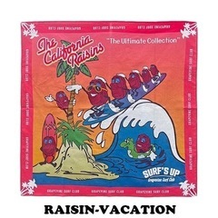 アメリカ雑貨　バンダナ2枚セット　アドバタイジング　カリフォルニアレーズン　1つからでも可能の画像