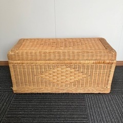 大きめ ラタン 籠 籐のかご　家具 収納家具 収納ケース