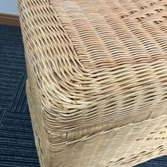 大きめ ラタン 籠 籐のかご　家具 収納家具 収納ケースの画像