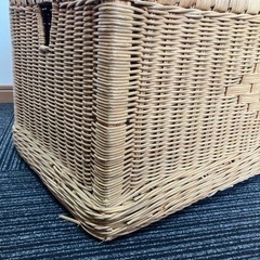 大きめ ラタン 籠 籐のかご　家具 収納家具 収納ケースの画像