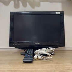 テレビ　19インチ　TOSHIBA REGZA　