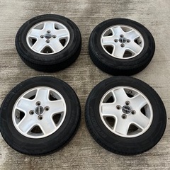 車のパーツ タイヤ、ホイール　スズキ純正ホイール&145/80r...