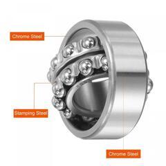 【8-371】uxcell 2205 自己整合ボールベアリング 25mmボア 52mm ODの画像