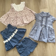 女の子夏物洋服　90cmの画像