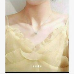 ≒・j→→→m10-21刻印有り/ブリリアントカットパヴェアーチペンダントネックレスの画像