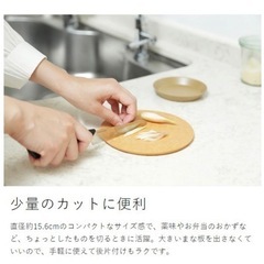 【新品】ideaco  イデアコ　ミニまな板　丸の画像