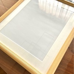 ¥0 木製写真立て