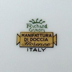 リチャードジノリ ボンジョルノプルーン シェルディッシュ 幅20×奥行17.5×高さ4㎝ 金彩 プレート 皿 Richard Ginori 札幌市 清田区 平岡の画像