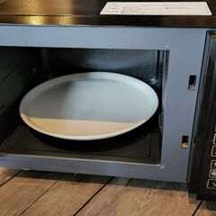 （ジャンク)　アイリスオーヤマ オーブンレンジ 16L ターンテーブル ブラック VAL-16T-Bの画像