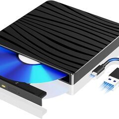 光学ドライブ 外付け CDドライブ Mac PC パソコン Wi...