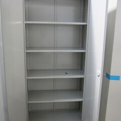 両開き書庫 ニューグレー 鍵あり 880x400x1850