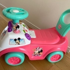 ミニーちゃん　足こぎ車　手押し車　おもちゃ の画像