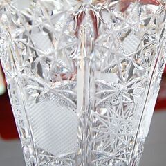 未使用保管品 BOHEMIA クリスタル フラワーベース LUNA/1 花瓶 花器 硝子 ガラス 元箱付き ボヘミア 札幌市 清田区 平岡の画像