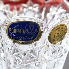 未使用保管品 BOHEMIA クリスタル フラワーベース LUNA/1 花瓶 花器 硝子 ガラス 元箱付き ボヘミア 札幌市 清田区 平岡の画像