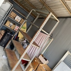 引き取りのみ（岸和田市）スチールラック/メッキラック45※210...