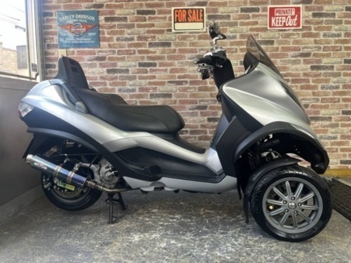 【側車付登録！普通免許仕様自動車免許でＯＫ！ノーヘルＯＫ♪】PIAGGIO ピアジオ MP3 250RL 美車絶好調 動画 検）ジレラ フォコ トライク
