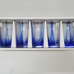 【恵庭】☆未使用品☆佐々木硝子 麦酒揃 水の舞 一口ビール タンブラー 5点セット PayPay支払いの画像
