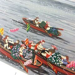 絵画 アート シルクスクリーン ヒロ ヤマガタ サンセットクルーズ 額装 89cm×107cm AP 45/50 中古 札幌市厚別区 厚別店の画像