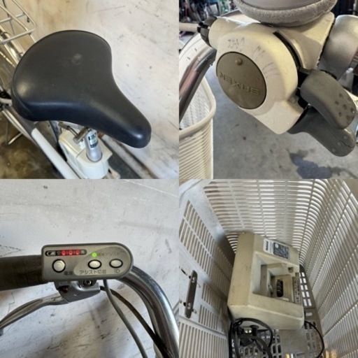 600(H)★岐阜発　△National/ナショナル/電動アシスト自転車△26インチ/3段変速/充電器付き/走行確認/防犯有り/現状品　R6.5/17★