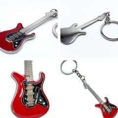 ギターキーホルダー（新品）レッドの画像