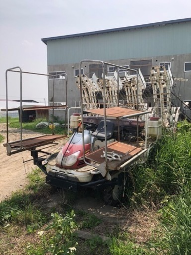 北海道 旭川市直接取引限定 みのる 田植機 （土付き苗用）RXG-8 8条植え 動作未確認 ガソリン マット苗 農業機械