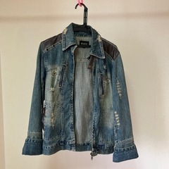 郡山市　メンズ　ダメージジーンズジャケット