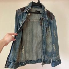 郡山市　メンズ　ダメージジーンズジャケットの画像