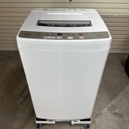 【売却済】 AQUA アクア 全自動洗濯機 6kg 2018年製 AQW-S60G 洗濯機
