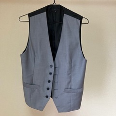 郡山市　メンズ　ベスト　シルバー