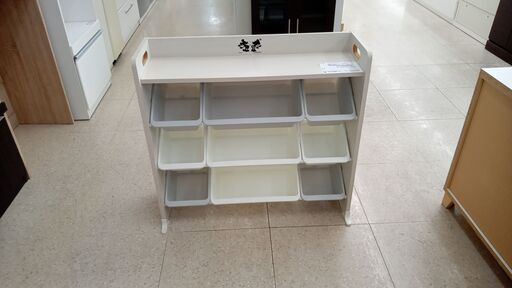 ★ジモティ割あり★  収納棚 アイボリー H80×D28×W86 クリーニング済み TJ7119
