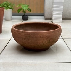 お話中　
イタリア製テラコッタ　植木鉢（6）