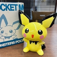 新品ピカチュウ　陶器　貯金箱　置物　箱入り　可愛い♡全長14センチの画像