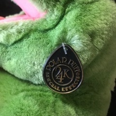24Kpolarpuffポーラーパフ　プレイトーキン　パペットカエル　ぬいぐるみの画像