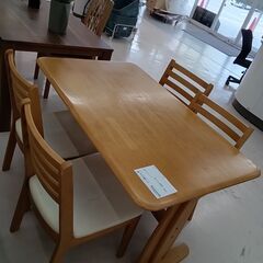 ★ジモティ割あり★  ダイニングセット ベージュ W120×D75×H70 クリーニング済み TC3223