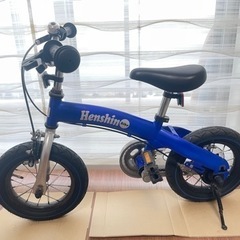 へんしんバイク 12インチ ブルー スタンド付き