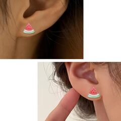 スイカ/スタッドピアス②（新品）の画像