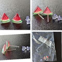 スイカ/スタッドピアス②（新品）の画像