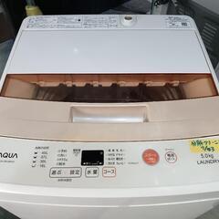 配送可【アクア】5K洗濯機★2016年製　分解クリーニング済/3ヶ月保証付　管理番号10307の画像