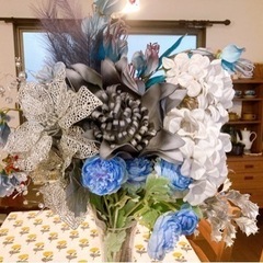 Francfranc造花と花瓶のセット（受け取り者決まりました）