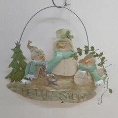 0703-259 クリスマスブリキ　雪だるま